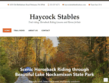 Tablet Screenshot of haycockstables.com